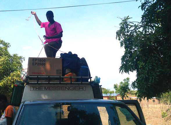 Parking things to leave a Muslim village