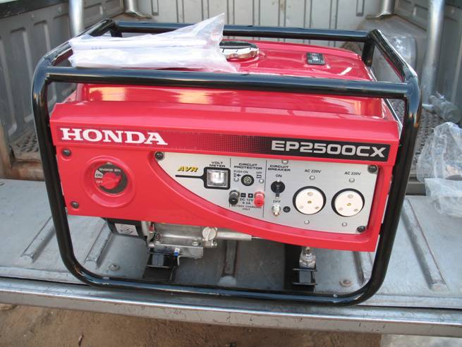 A new Red Honda Generator