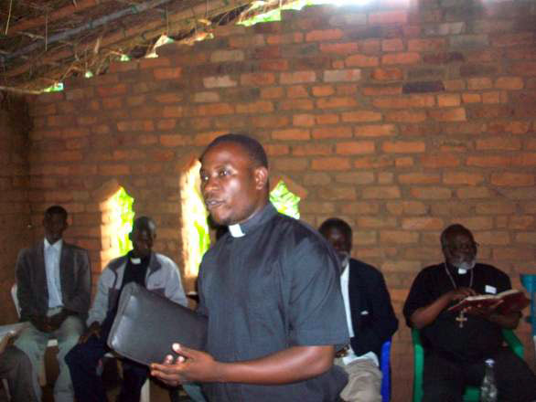 Enock at Malosa village Church